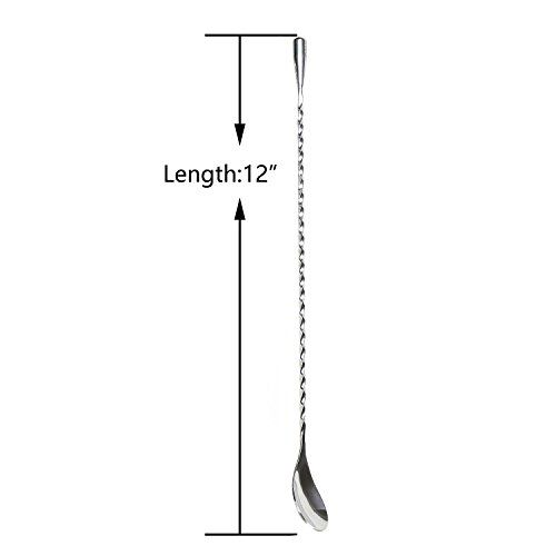 Foonii 12 pollici in acciaio INOX Spirale Cocktail...