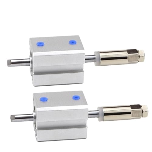 Cilindro neumático compacto SDAJ12x20-20-S en aleación de aluminio de alta resistencia 2
