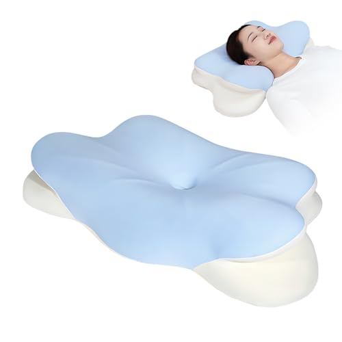 Ayolofei Memory Foam Kissen, Nackenkissen Kopfkissen Orthopädisches Kissen mit Abnehmbarem Kissenbezug, Ergonomisches Schlafkissen für Seiten Rücken & Bauchschläfer