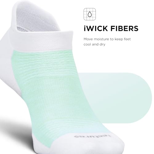 Image of Feetures High Performance Max Cushion Ankle Sock - Tab Socks for Women & Men with Heel Tab