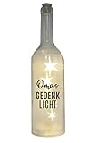 Als Deko-Artikel oder Geschenk. Diese beleuchtete Flasche sieht einfach wunderschön aus - auch im ausgeschaltetem Zustand. Die Batterien mit Schalter sind unsichtbar im Flaschenboden integriert. Bei Bedarf schalten Sie die Beleuchtung einfach an. Die Leucht-Flasche hat einen sehr sparsamen Verbauch, so dass die handelsüblichen Batterien lange halten.