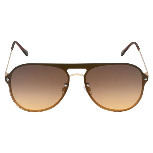 Image of Rocawear mens R1522 Stainless Metal Shield Uv400 Protective Aviator Pilot Sunglasses. Gifts for Men With Flair, 150 Mm Aviator Sunglasses
