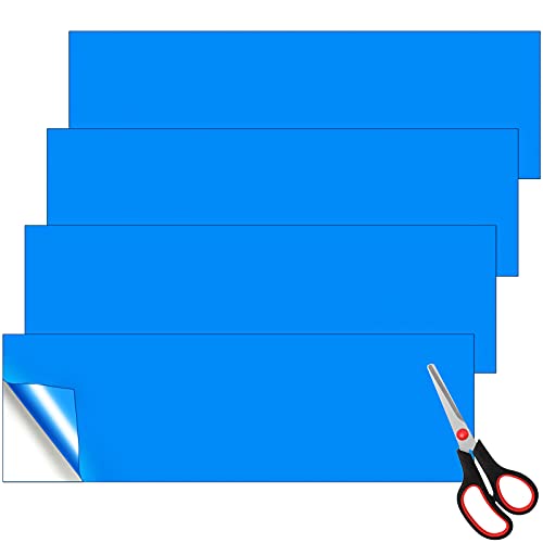 4 Pcs 23 x 5 Inch Vinyl Pool Repair Patch Kit Large Self-Adhesive PVC Pool Patch Repair Kit Cut-to-Size Inflatable Pool Patches with Scissors for Swimming Pools Inflatable Boat Products(Blue) 4 Pcs 23 x 5 Inch Vinyl Pool Repair Patch Kit Large Self-Adhesive PVC Pool Patch Repair Kit Cut-to-Size Inflatable Pool Patches with Scissors for Swimming Pools Inflatable Boat Products(Blue)