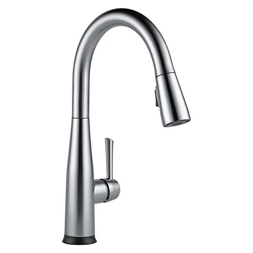 Delta Faucet Essa VoiceIQ Touchless Kitchen Faucet with Pull Down Sprayer, Smart Faucet, Alexa and Google Assistant Voice Activated, Kitchen Sink Faucet, Arctic Stainless 9113TV-AR-DST