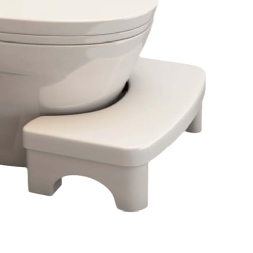 Tabouret de bain blanc pour soutien des hémorroïdes et transit - 2