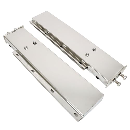 Image of munirater 30 in Stainless Steel Mud Flap Hanger with Light Cutouts Wing Panel Hanger Loaded 2 1 /2 Pattern Replacement for Semi Trucks