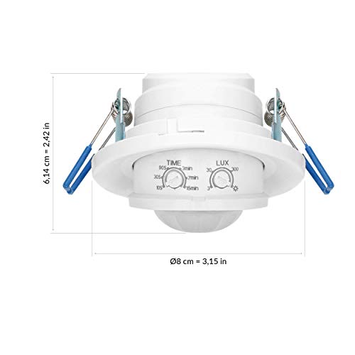 orno cr 243 detecteur de mouvement 360° ip20 800 w pour plafonds suspendus