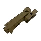 HOUSON Airsoft FrontGriff, Nylon Ergonomischer Griff Taktischer Griff Vertikaler Griff für 20mm Picatinny Schiene Montage (U-TG) Sandfarbe