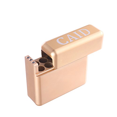 最安値 父の日ギフト Iqos アイコス ヒートスティック専用ケース Iqosの箱潰れ対策に カートリッジケース アルミ合金タバコ弾箱 12本収納 12孔 ゴールド の価格比較