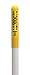 Utility Round Dome Marker, 66"H, Wht Pole, Yellow Top 42"Reveal, CAUTION Gas Pipeline-811 Logo