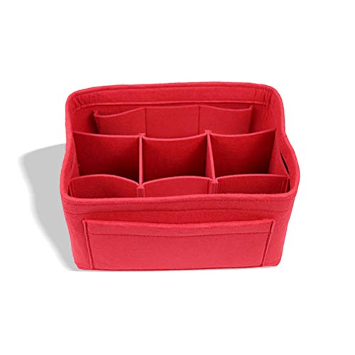 Tendycoco bolsa de armazenamento de feltro para armazenamento de maquiagem, cosméticos, organizador