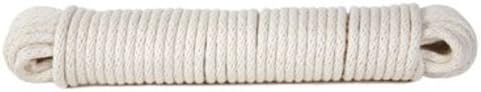 Koch Industries 5620727 Cotton Braided Clothesline, 7/32 Inch x 200-Feet, White