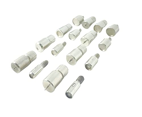 Essential Rivet Setting Kit With Hand Press Machine 8 Rivet Dies And 2 Mm Hole Punch Leather Rivets Single Round Cap Metal Stud Fasteners For Bag Belt Wallet Jeans (Redlarge) #TOP3