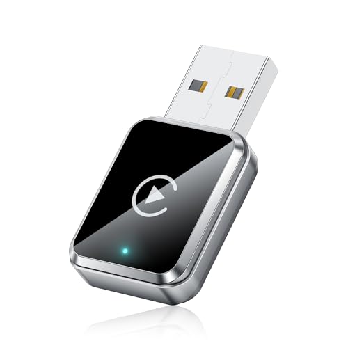 TOPBSTAO Wireless CarPlay Adapter,Convert Wired to Wireless CarPlay Adapter, mini Car play dongle, Plug & Play,USB/Type-C,Stable Control & No Delay,Compatible with iPhone iOS 10+ & Cars from 2016