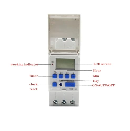 Horloge de programmation hebdomadaire 24V 16A évite le gaspillage électrique