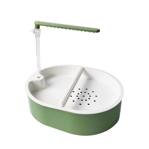 Bañera para loros con fuente automática USB para periquito, inseparable y calopsita 2