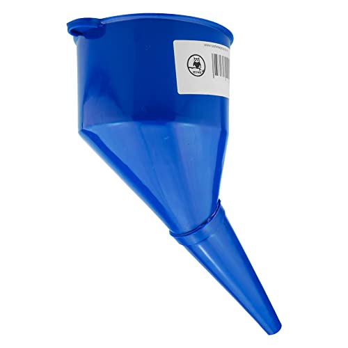 Fuel Funnel with Filter – Tough Plastic Angled Spout Funnel for Petrol, Diesel, AdBlue, Water & Screen Wash