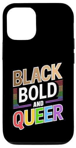 Melanina Black Bold e Queer LGBTQ Black Pride Custodia per iPhone 12/12 Pro