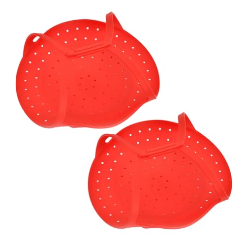 Lapyappe 2er Silikon-Dampfgarer Rot