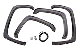 Lund RX109S Elite Series Black Rivet Style Standard Front and Rear Fender Flare - 4...