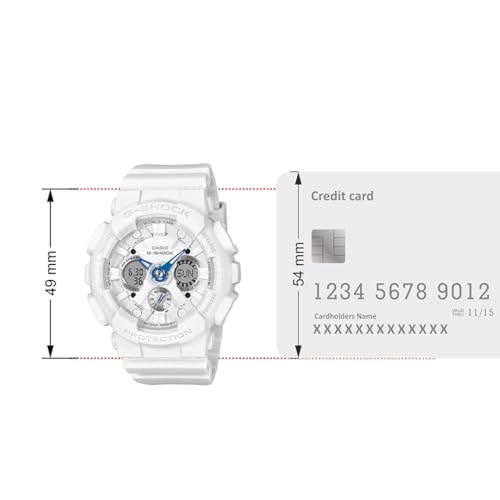 Image of Casio G-Shock Women GMA-S120SA-7A2DR Analog-Digital White Dial Women (G1721)
