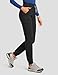 POPVIOLET High Waisted Jogger Medical Scrub Pants Women - 7 Pockets Stretch Knit Drawstring Yoga Waistband Slim Fit Pants Black XX-Large