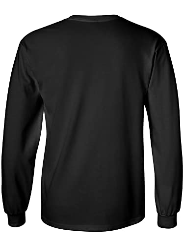 Black Army Long Sleeve T-Shirt with Gold Ink2