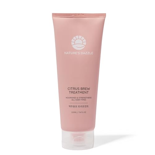 Nature's Dazzle Citrus Brew Treatment Nourishes & Strengthens all Hair Types 220mL/7.4 Fl.oz