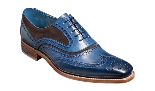 Image of BARKER McClean Men's Handmade Leather Oxford Dress Shoes - Goodyear Welted, Full Leather Sole, Premium Calf Leather - Formal & Business Wear
