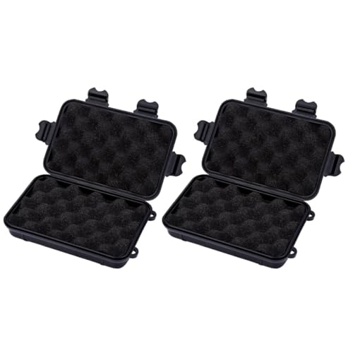 ORFOFE Caja Contenedora y Hermética para Supervivencia 2 Unidades Tamaño Pequeño Resistente a Golpes para Camping Senderismo y Actividades al Aire Libre Color Color