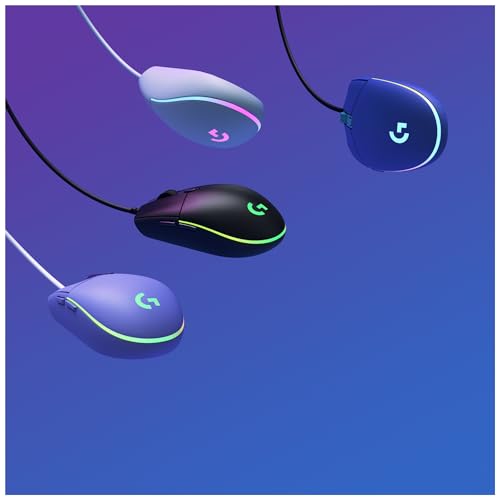 Image of Logitech G203 Prodigy Wired Gaming Mouse, 8,000 DPI, RGB, Lightweight, 6 Programmable Buttons, On-Board Memory, Compatible with PC /Mac - Blue
