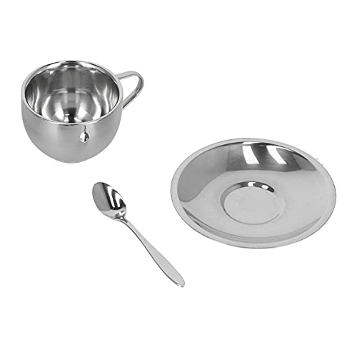 Set tazzine caffè in acciaio inox, tazzine