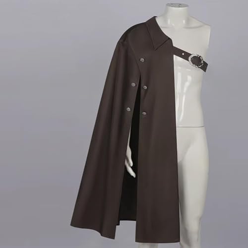 Cape médiévale asymétrique avec design pratique pour Halloween - 6
