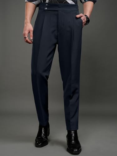 Image of Highlander Men Men's Gurkha Trouser Pants| High Waist| Carrot Fit| Ankle Length| Stylish Trousers for Men| Men Trousers | Trousers for Man | Pants for Man
