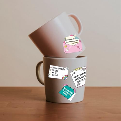 Image of Spanish Self Love Stickers 100pcs - Mental Health & Healing Stickers