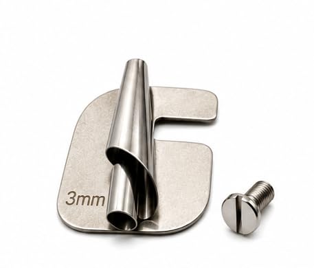 Conical Bottom Folder for Industrial Sewing Machine, Stainless Steel, Silver, Multiple Sizes, Smooth Fabric Folding, with Mounting Screw (3MM)-picture-11
