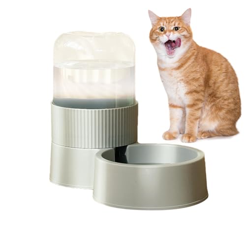 Comederos automáticos para Gato, alimentador automático de Alimentos Secos para Gatos,Alimentador de Alimentos automotrices de Gran Capacidad Feeding Cat Dispenser - Pequeño tazón para Perros Lavable