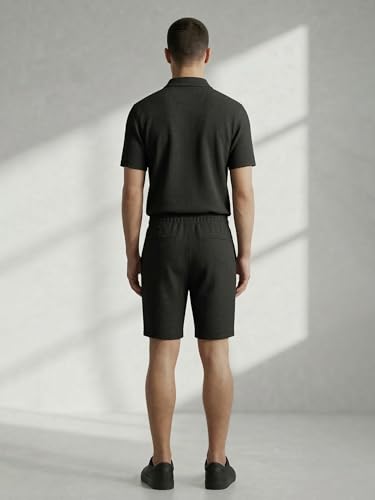 Image of Dollar Men Co-Ord Set | Polyester Shorts + Polo T-Shirt | Regular Fit, Quick Dry & Breathable | Gym, Casual & Sportswear | Pack of 1