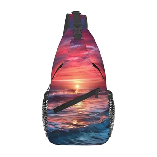 Bolso tipo sling para hombre y mujer negro miniatura 1