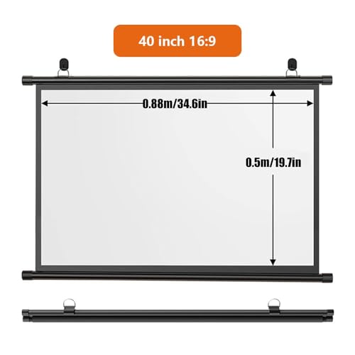Pantalla de proyector manual 72 pulgadas 4:3 plegable miniatura 5