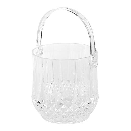 Pattern Wear Resistant Ice Bucket, Acrylic Material Acrylic Ice Bucket, for Caffe Bar Shop Restaurant( ice Bucket Transparent)