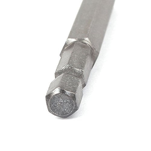Sourcingmap 65mm Long 1/4" Hex Shank 8mm Hexagonal Tip Magnetic Hexagon Screwdriver Bit, H8 x 65mm - Image 3