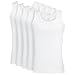 Produktbild Wallenberg Herren Unterhemd Feinripp Extralang 5er Pack, XL, Weiß | Business Unterziehshirt Tank Top Achselhemd | Invisible Undershirts Fine Rib Vest