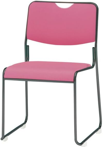 藤沢工業 ミーティングチェア スタッキングチェア ピンクローズ 会議