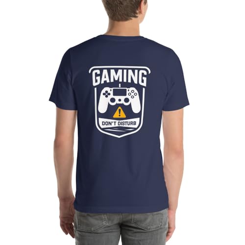 T-shirt unisexe Gaming Don't Disturb bleu marine XL vêtement imprimé Danger Zone