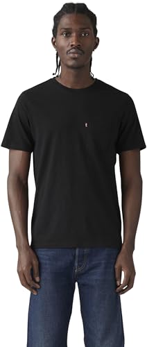 Levi's Short Sleeve Classic Pocket Tee, Hombre, Mineral Black Slub, M