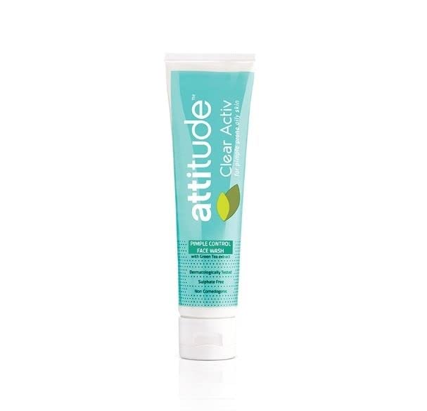 attitude clear activ pimple control face wash - 100 ml and stylish hair/head band [ASSORTED] - COMBO
