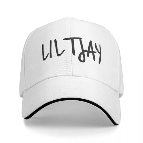 YUHUPMXAV Casquettes Unisexes Lil Tjay Casquettes de Baseball Sportives Casquette de Baseball en Polyester Papa Casquettes de Soleil Chapeaux de Soleil Respirants Automne