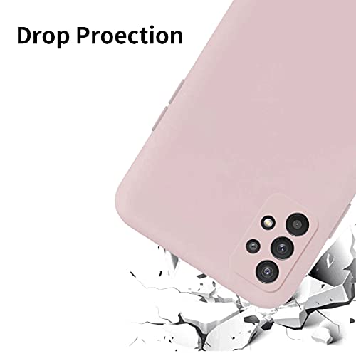 YiKaDa-Schutzhuelle-fuer-Samsung-Galaxy-A32-4G-nicht-fuer-5G-mit-2-Displayschutzfolien-aus-Hartglas-und-Silikonhuelle-Rosa