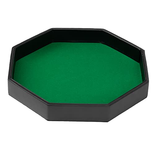 ROLLET Würfelbrett Leder Groß RPG DND Kniffel (Grün)